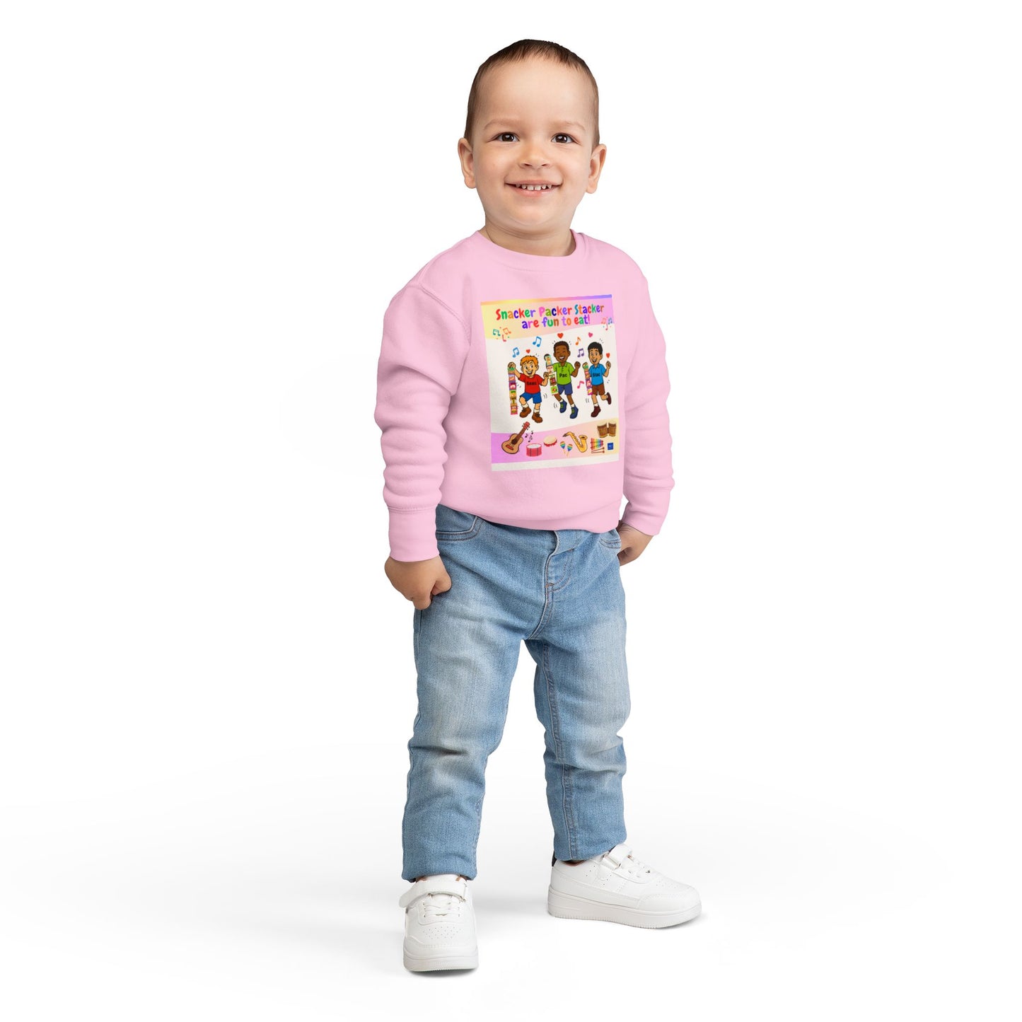 Toddler Fun Sweatshirt with Snack Packer Design