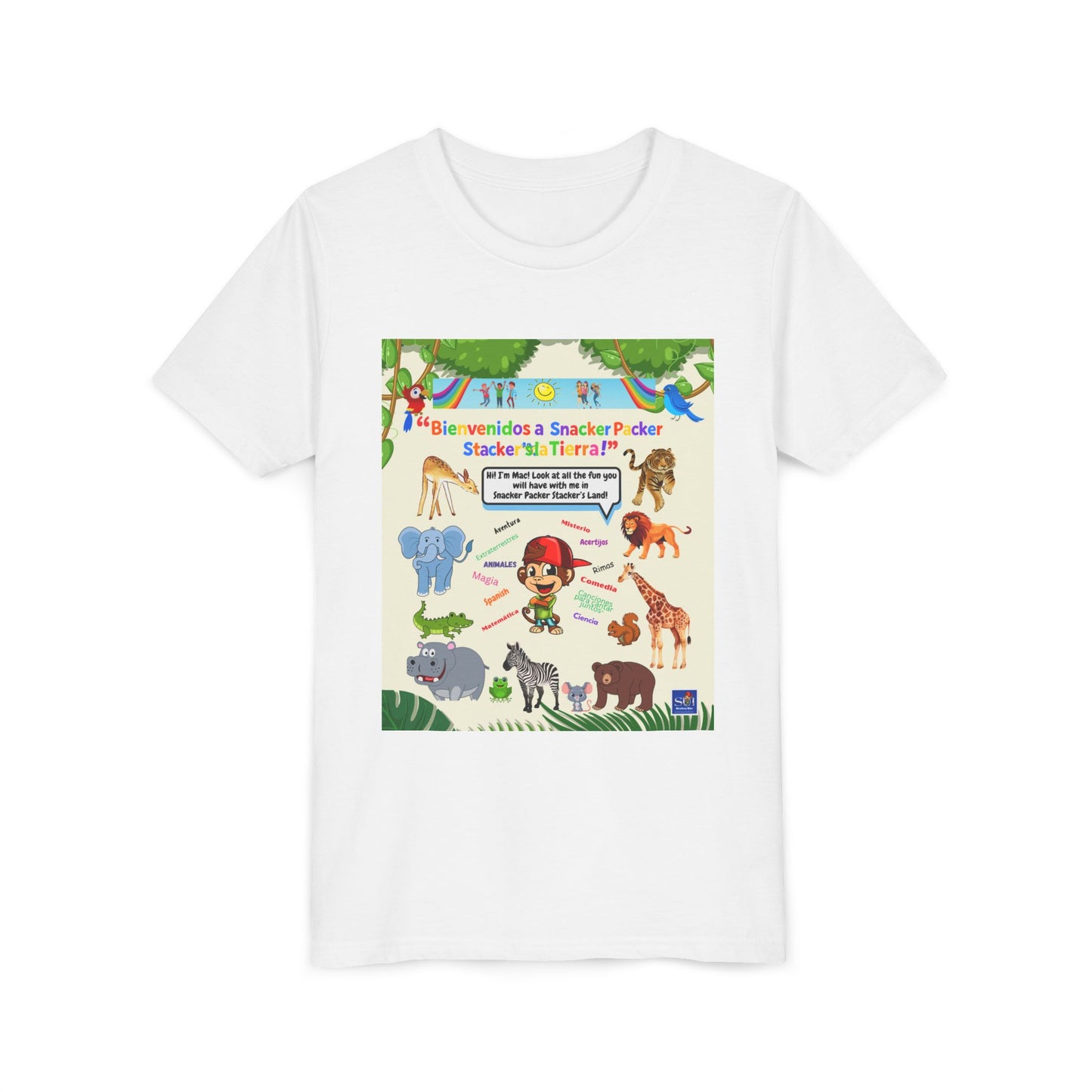 Youth Tee - (Spanish) —Safari de animales,  Zoologico