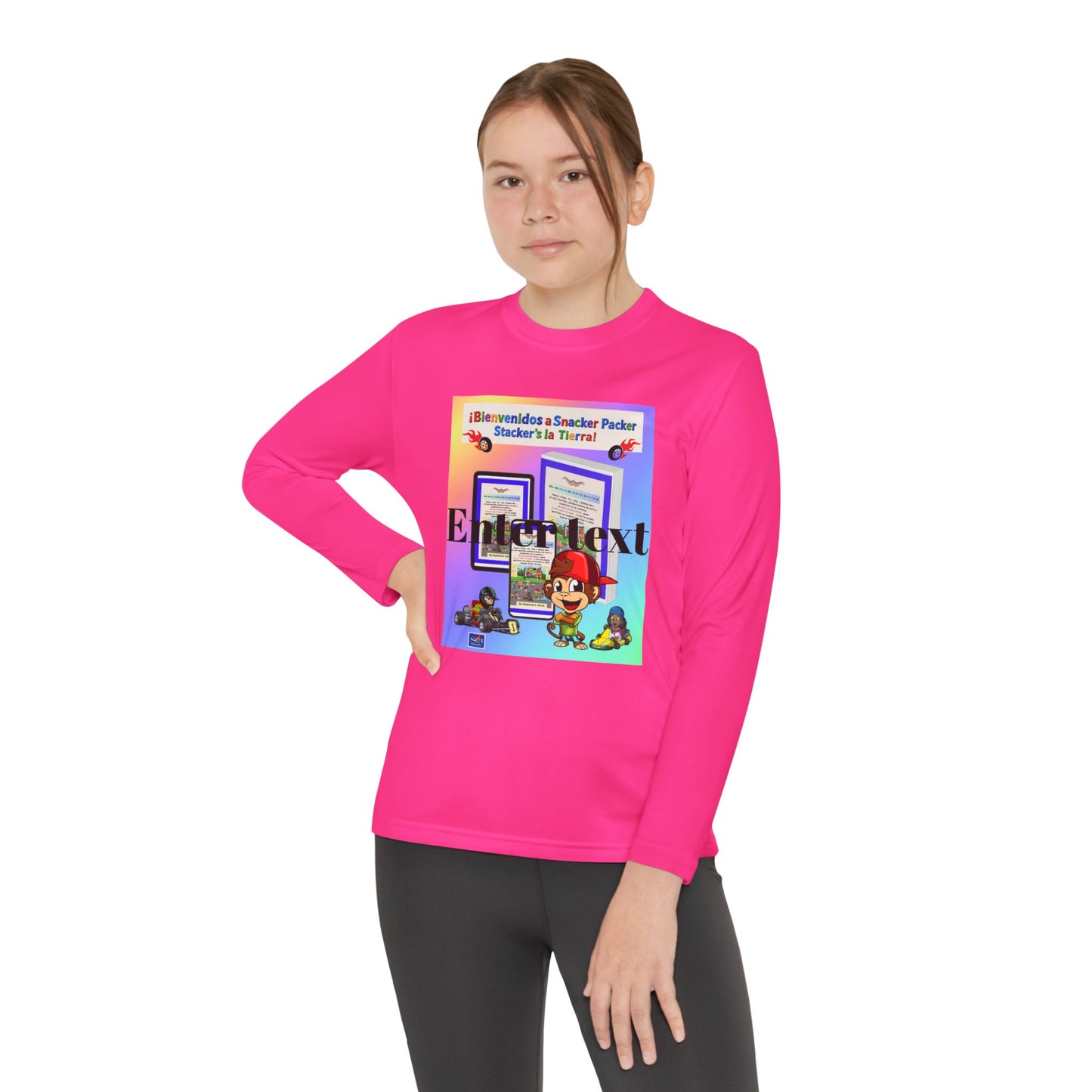 Youth Long Sleeve Tee — 'Bienvenido a Snacker Packer Stacker's' ¡Un mundo de diversión y aventura!
