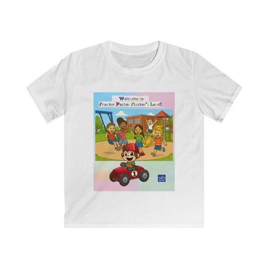 Kids Softstyle Tee - Welcome to Playtime Paradise Design