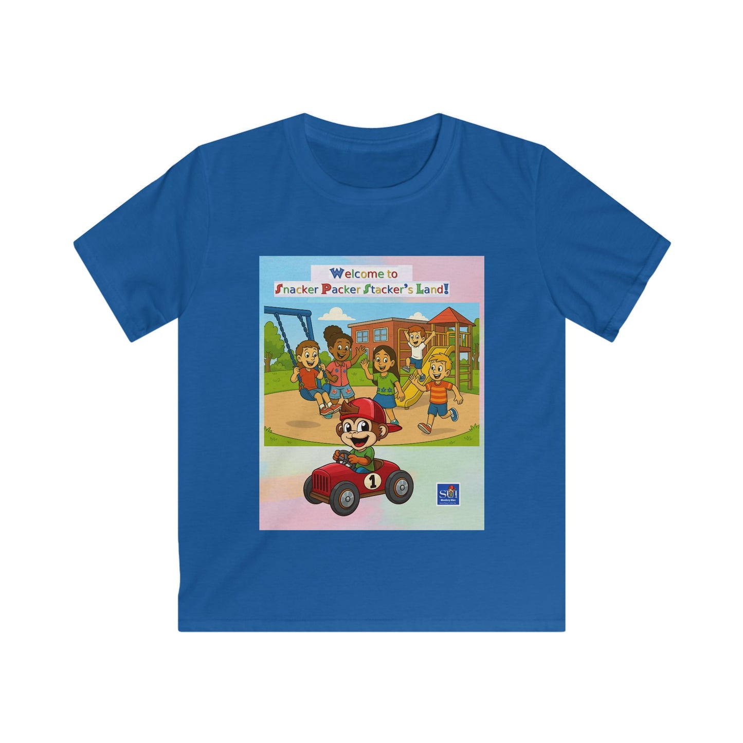Kids Softstyle Tee - Welcome to Playtime Paradise Design