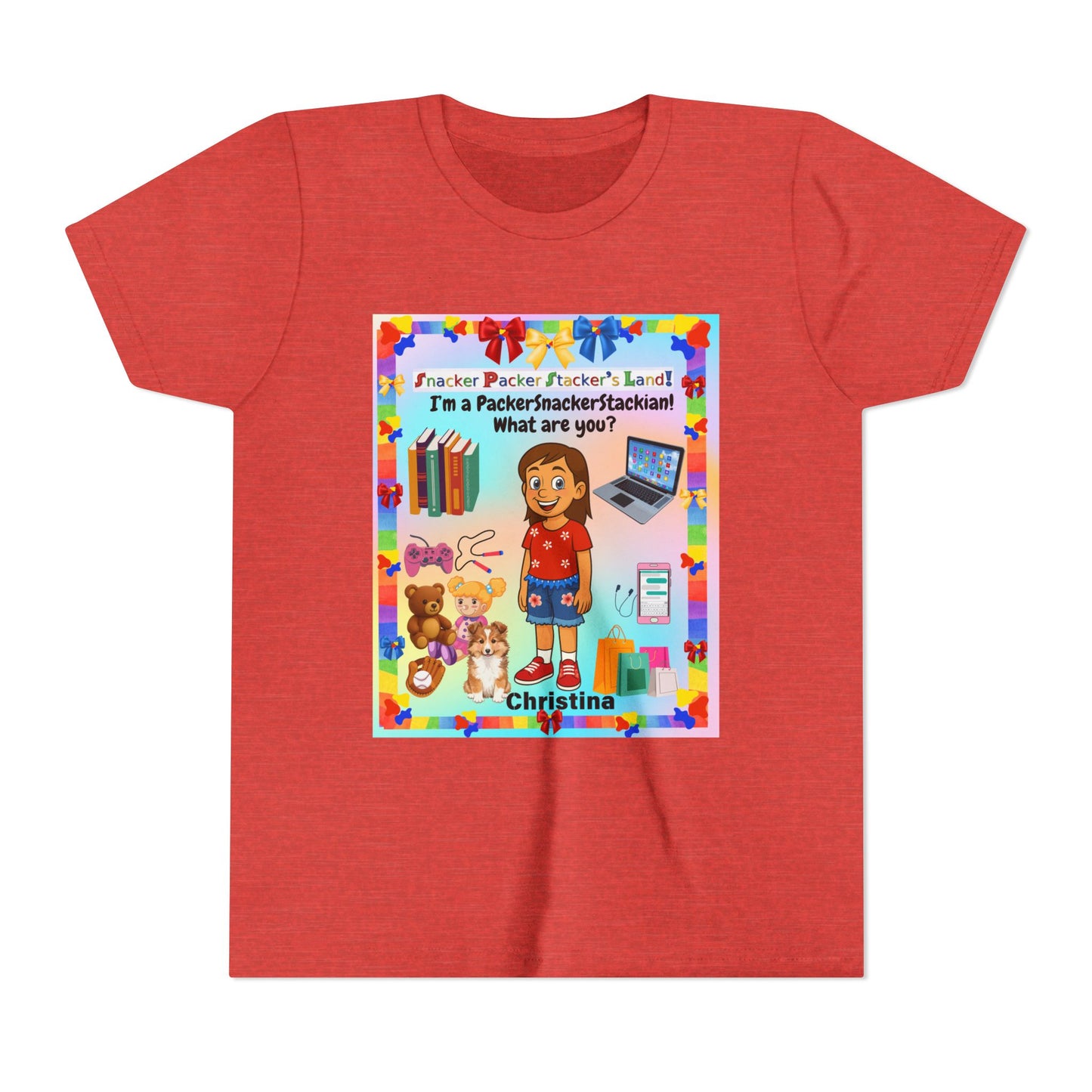 Youth Tee — Personalized "I'm a Packer/Sacker/Stackin' What are you?" Cartoon Kid Shirt