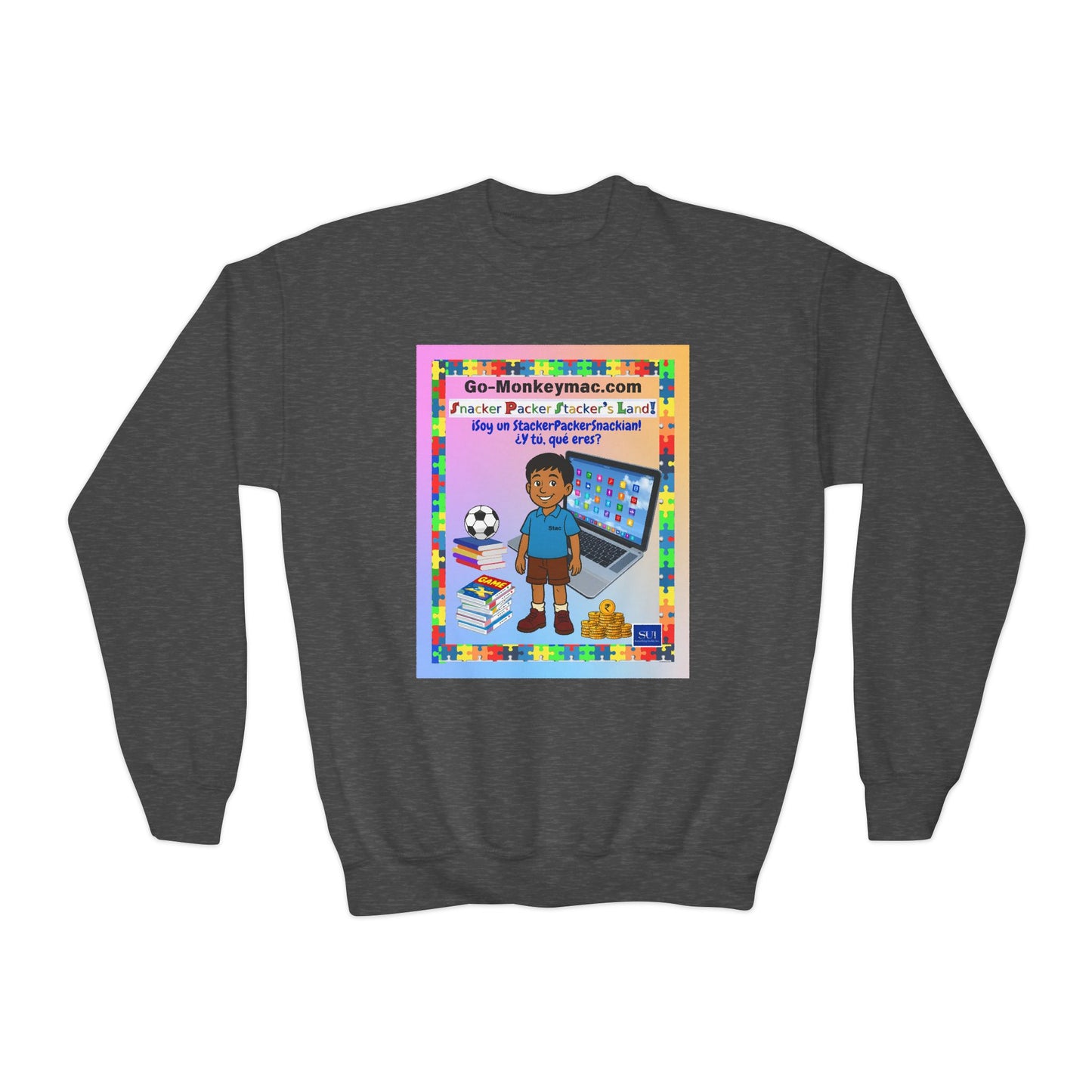 Youth Crewneck Sweatshirt - "I'm a Teacher's Favorite, What Are You?"