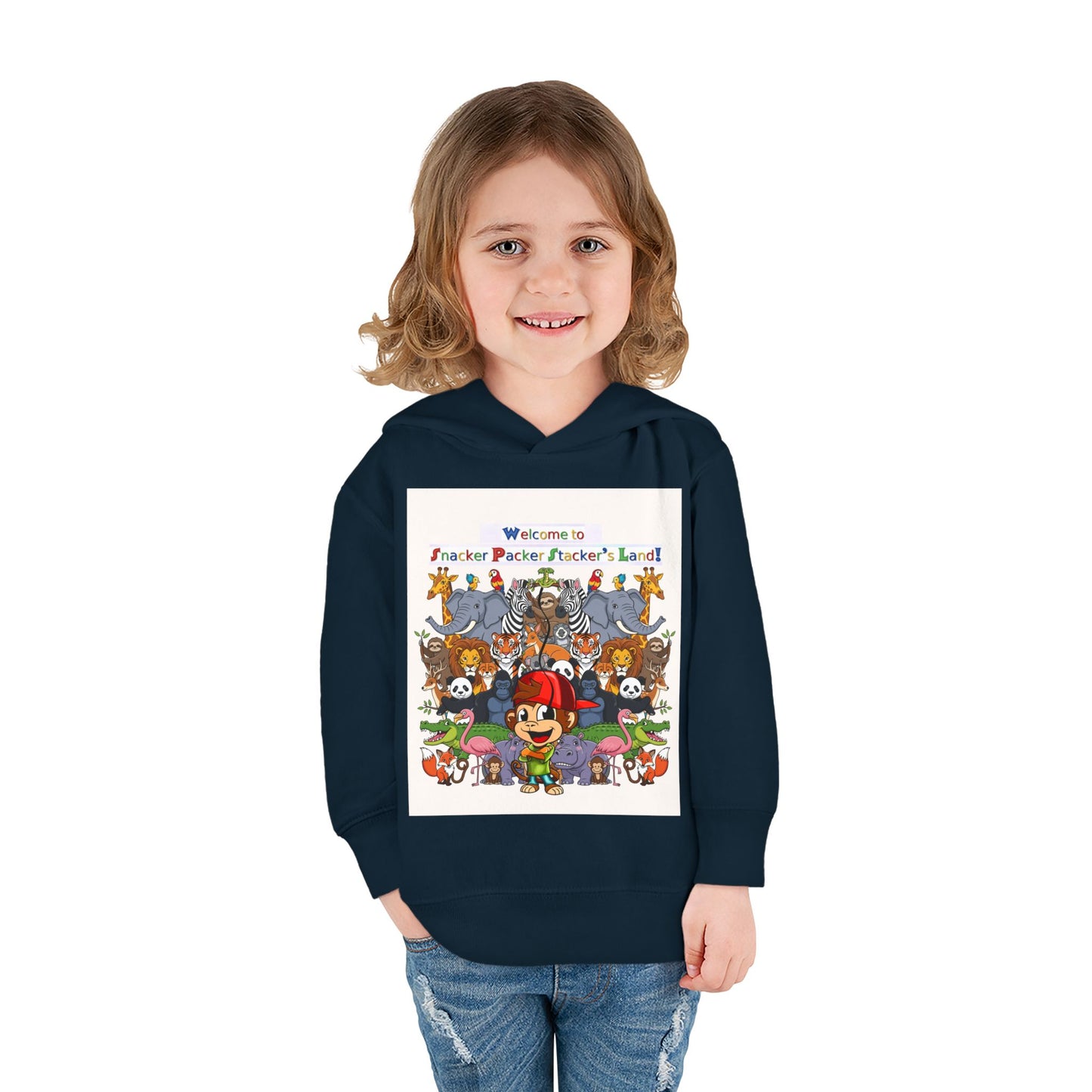 Welcome to Funland Toddler Hoodie, Kids Pullover, Fleece Kids Hoodie, Birthday Gift, Cute Cartoon Sweater