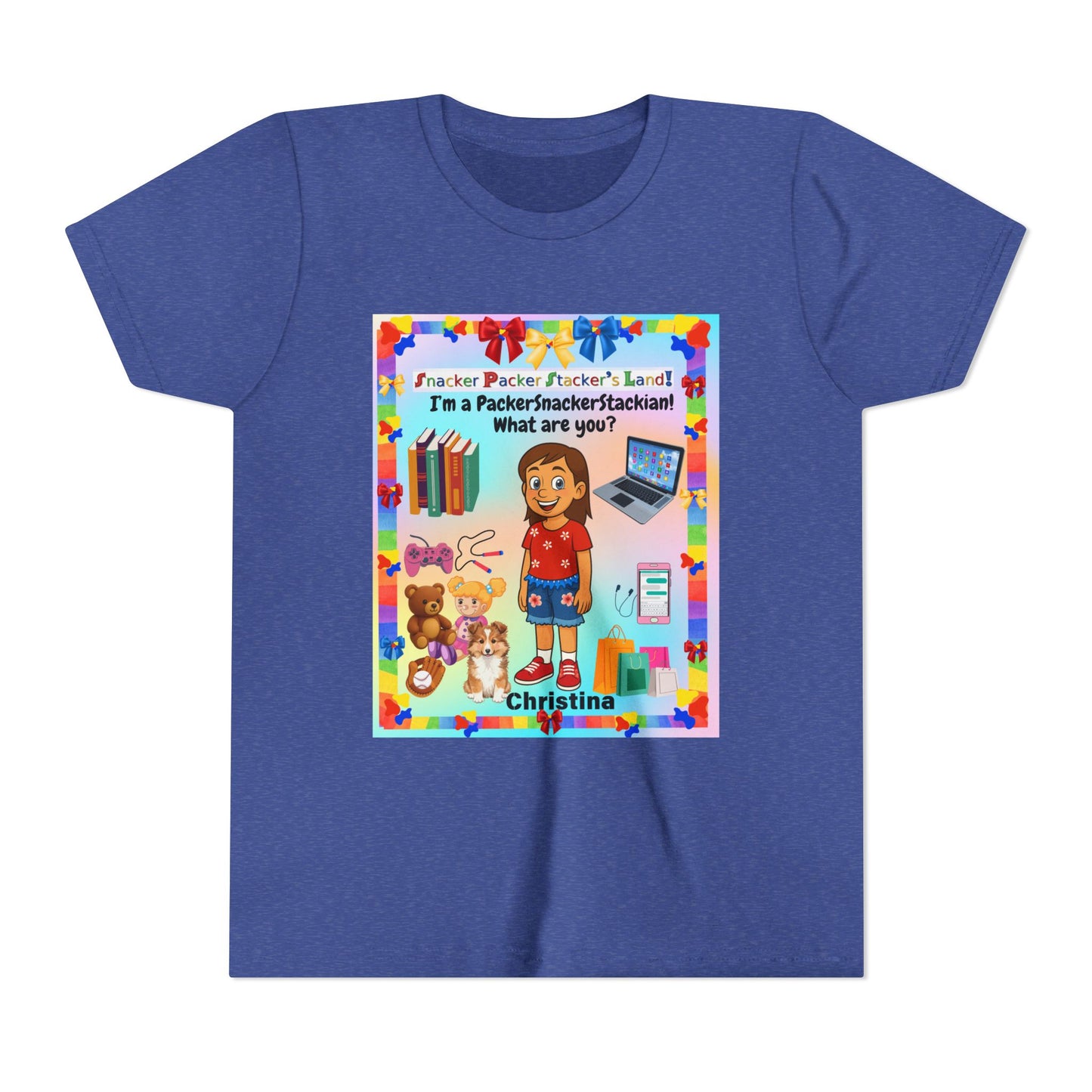 Youth Tee — Personalized "I'm a Packer/Sacker/Stackin' What are you?" Cartoon Kid Shirt