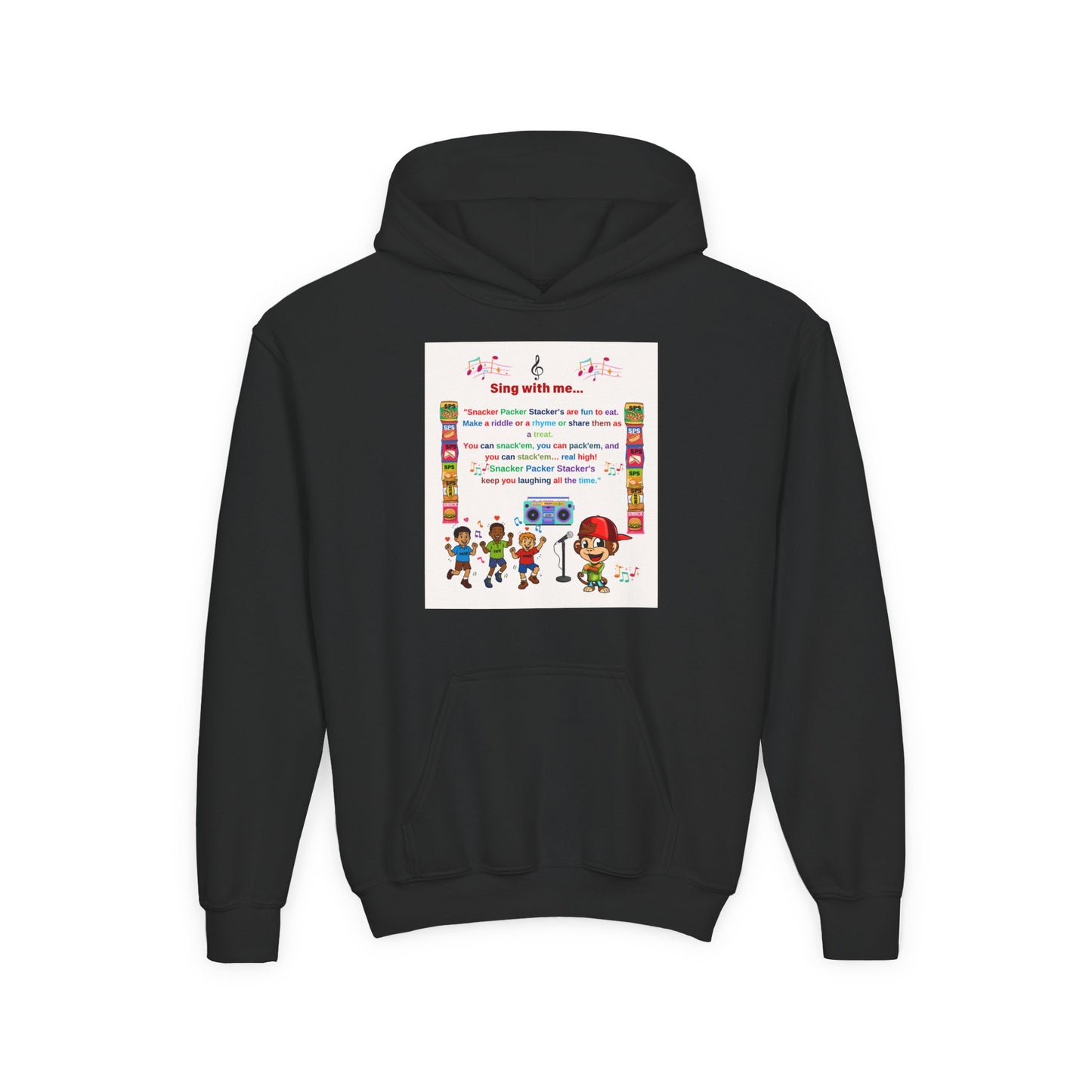 Youth Inspirational Sweatshirt - Fun Sing-Along Design for Kids, Perfect Gift for Birthdays, Family Gatherings, Christmas, and More