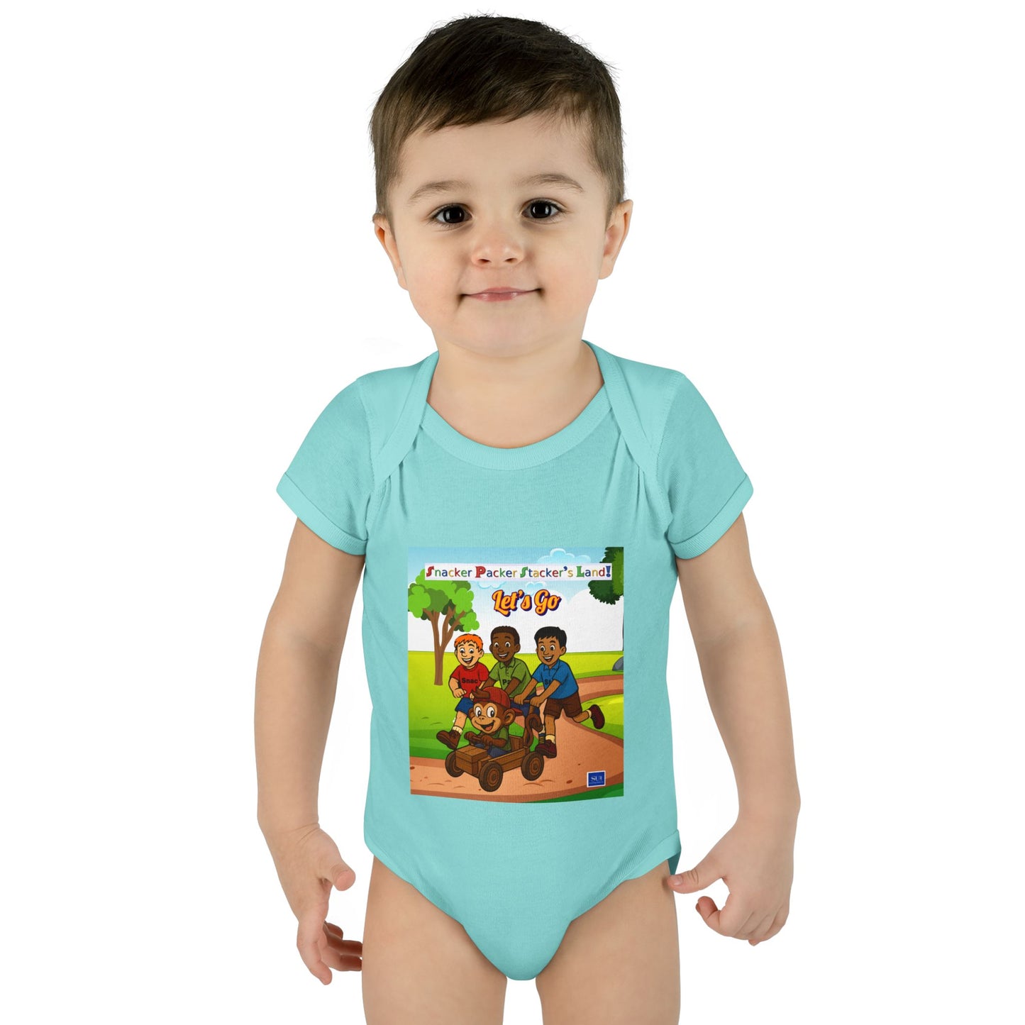 Cute Cartoon Adventure Infant Bodysuit – Perfect for Playtime