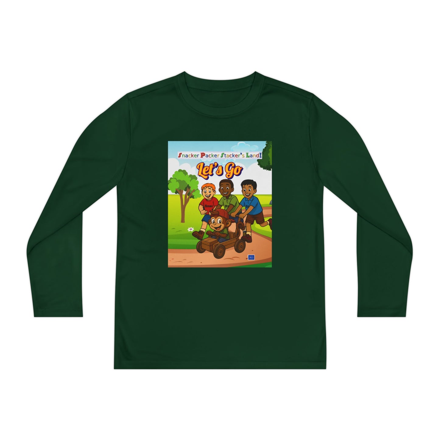 Youth Long Sleeve Graphic Tee - Let's Go Adventure Shirt