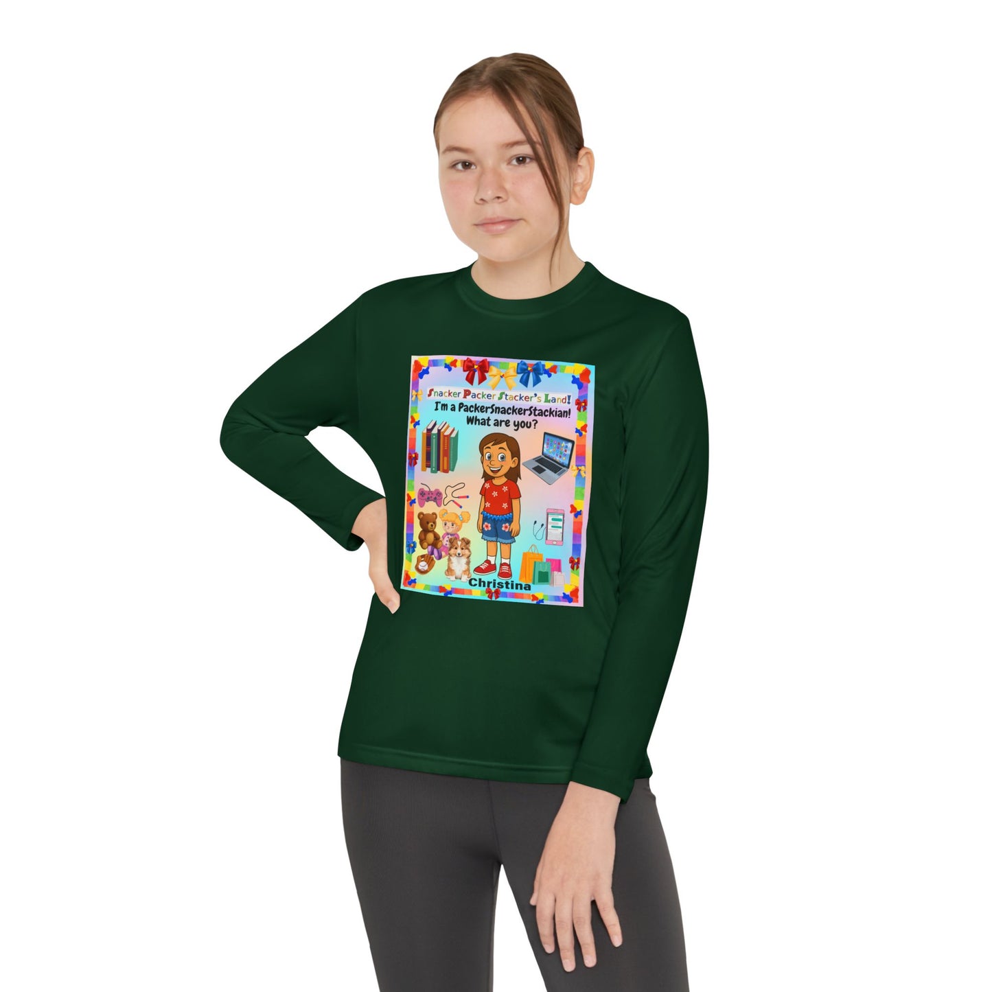 Youth Long Sleeve Tee — I’m a" PackerSnackerStackian!"  What are you?