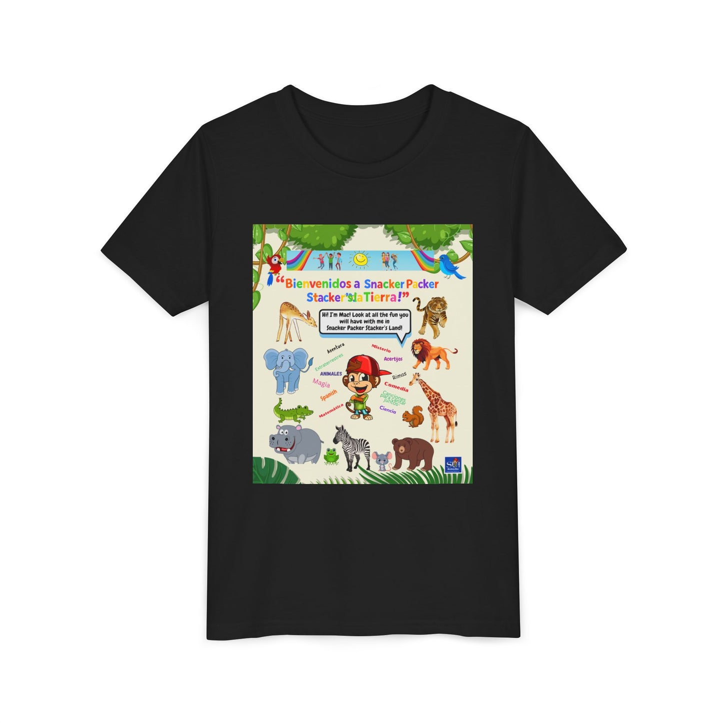Youth Tee - (Spanish) —Safari de animales,  Zoologico