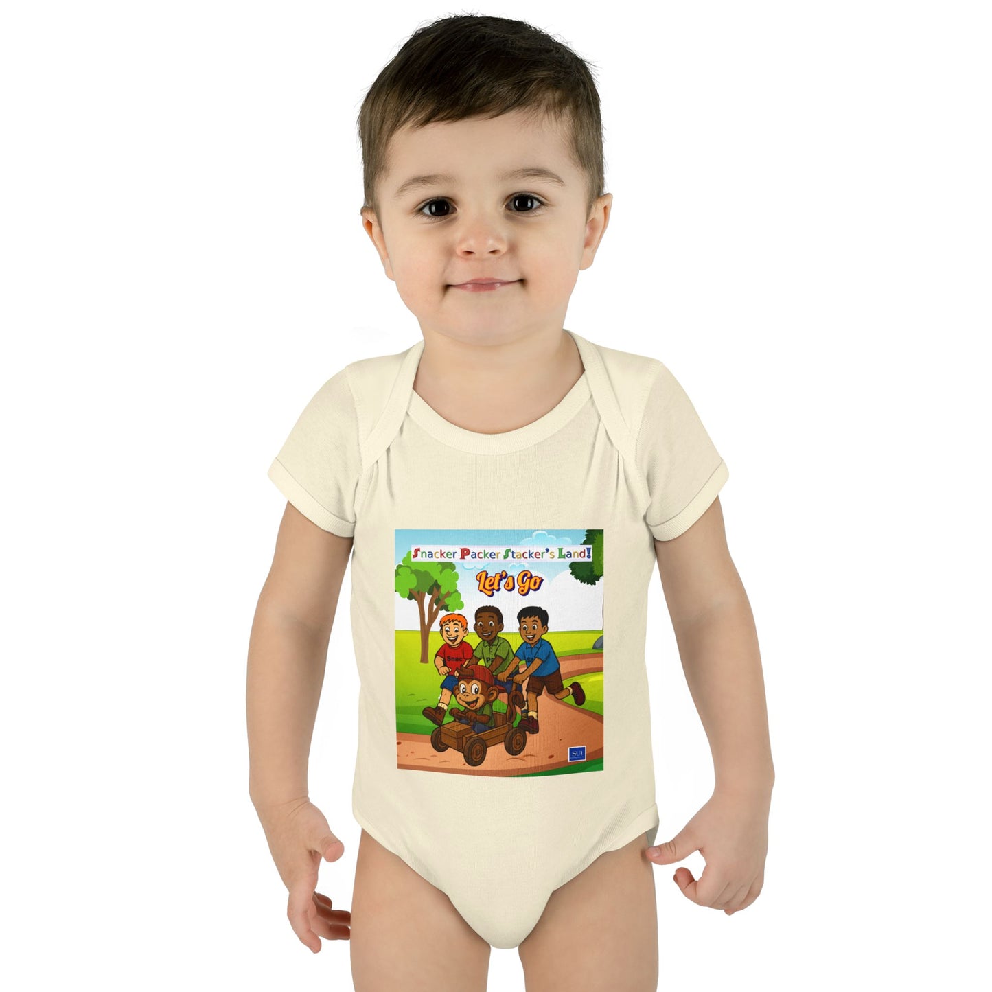 Cute Cartoon Adventure Infant Bodysuit – Perfect for Playtime