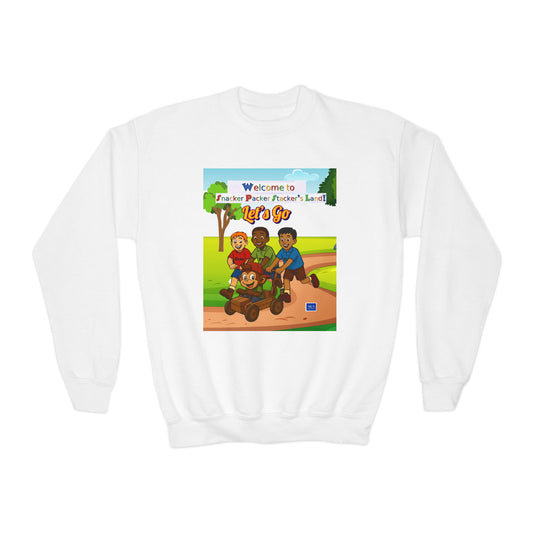 Kids' Cartoon Adventure Crewneck Sweatshirt