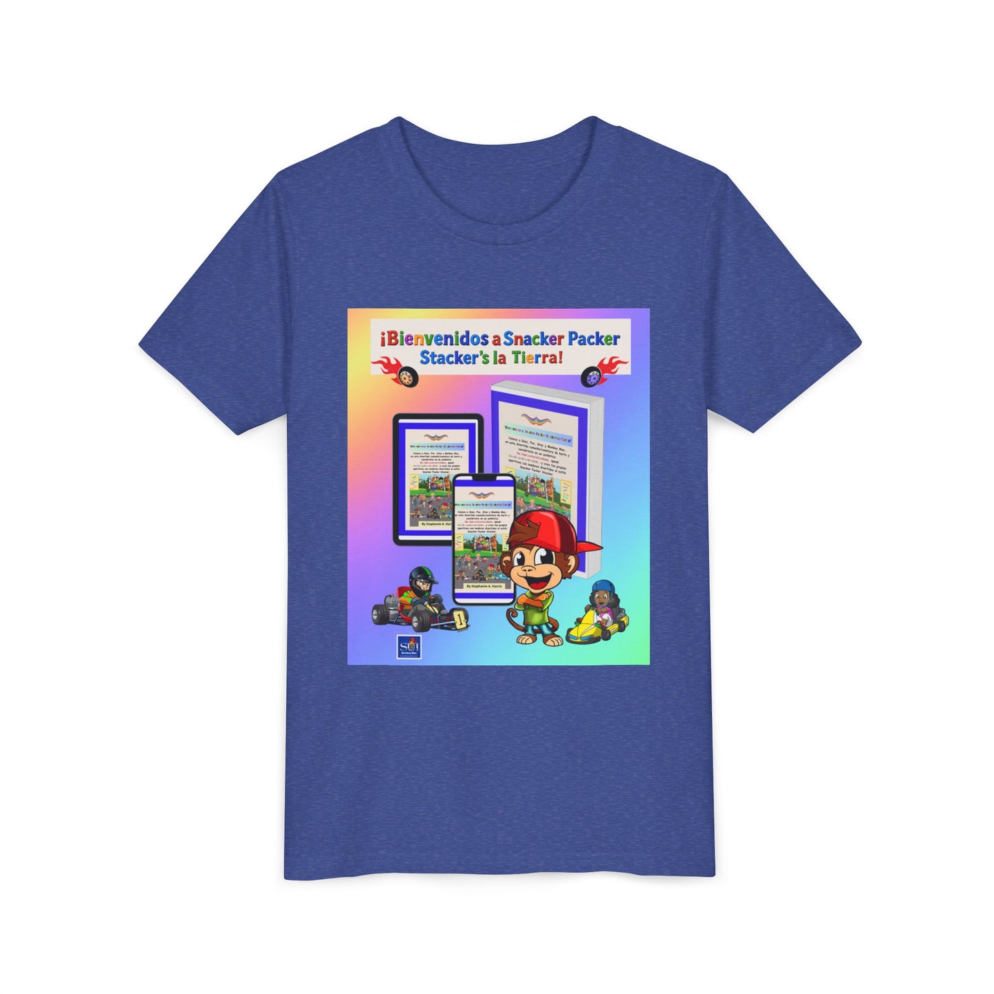 Youth Tee - (Spanish) Bienvenidos a Stacker Pack: Colorful Kid Gamer Graphic Shirt