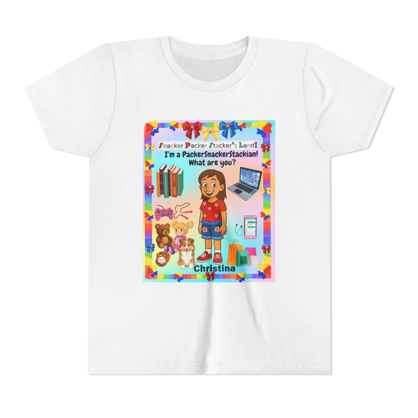 Youth Tee — Personalized "I'm a Packer/Sacker/Stackin' What are you?" Cartoon Kid Shirt