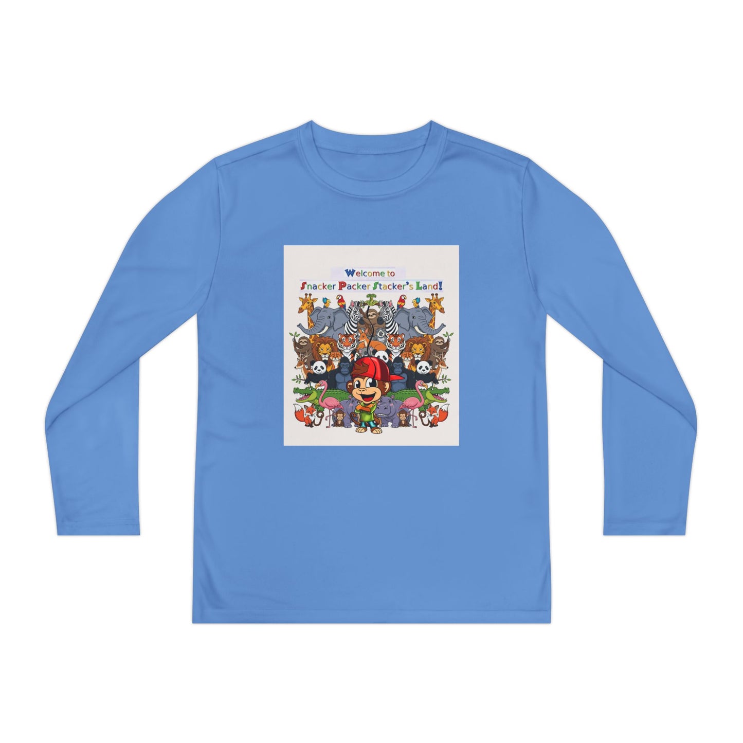 Youth Long Sleeve Tee with Colorful Animal Parade Graphic, Kids T-Shirt, Fun Kids Wear, Playful Graphic Tee, Cute Animal Print Shirt, [...]