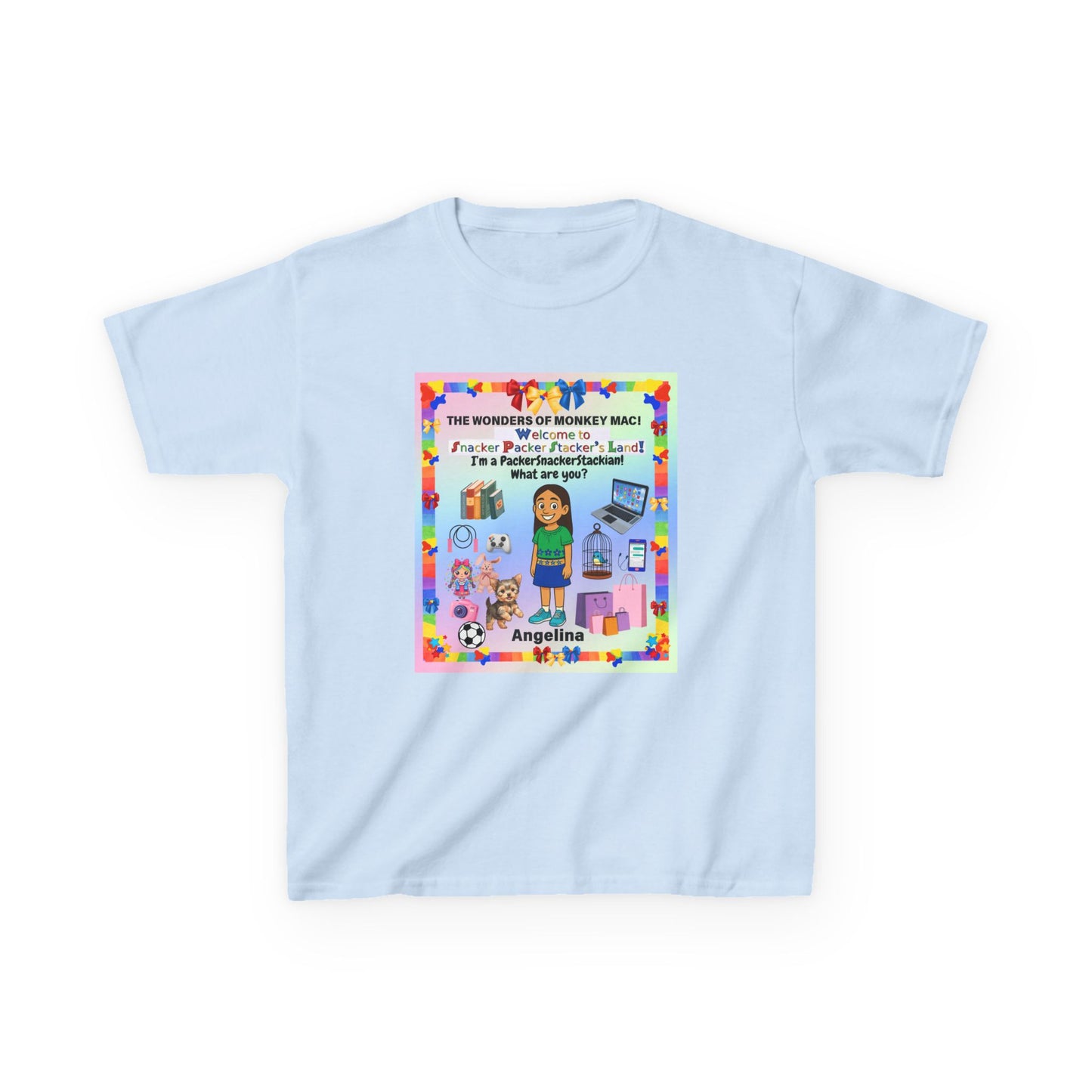 Youth Tee — Personalized "I'm a Packer/Sacker/Stackin' What are you?" Cartoon Kid Shirt