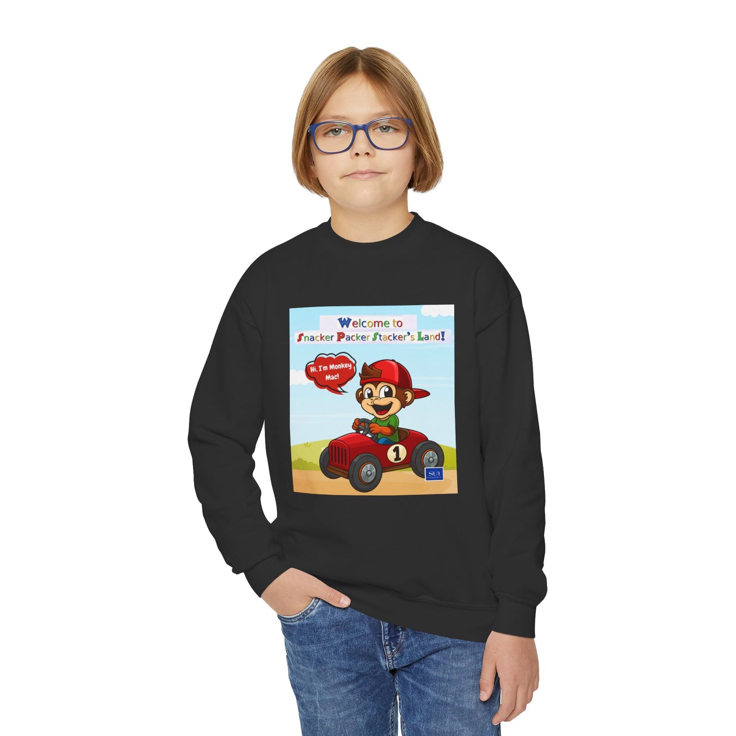 Youth Adventure Crewneck Sweatshirt - Welcome to Parker's Playful Planet