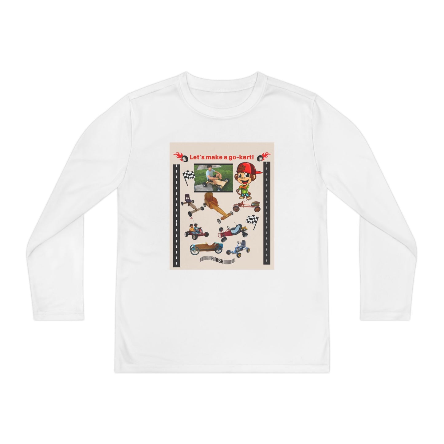 Youth Go-Kart Adventure Youth Long Sleeve Tee