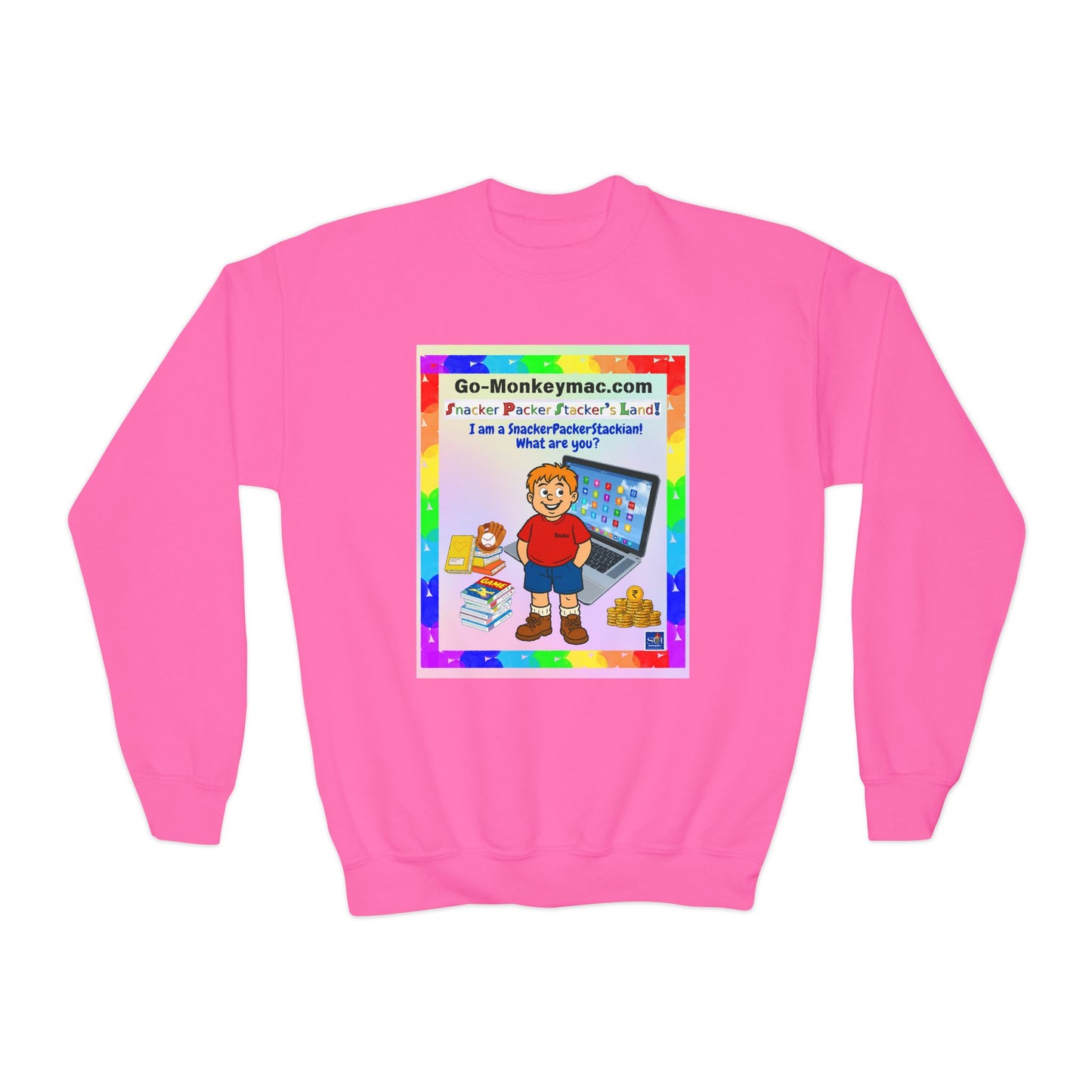 Youth Crewneck Sweatshirt - Inspirational Design for Kids
