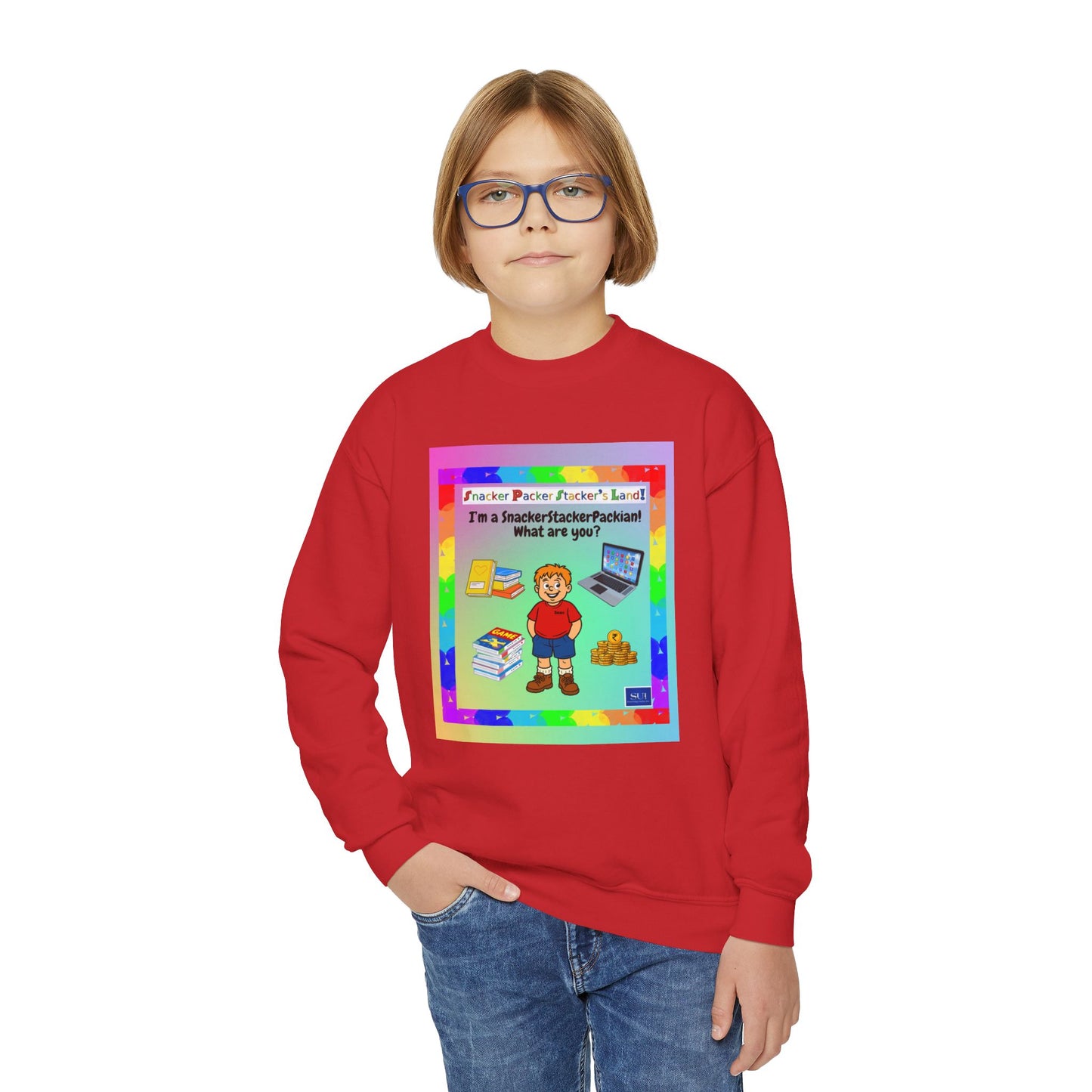 Youth Crewneck Sweatshirt - Inspirational Design for Kids