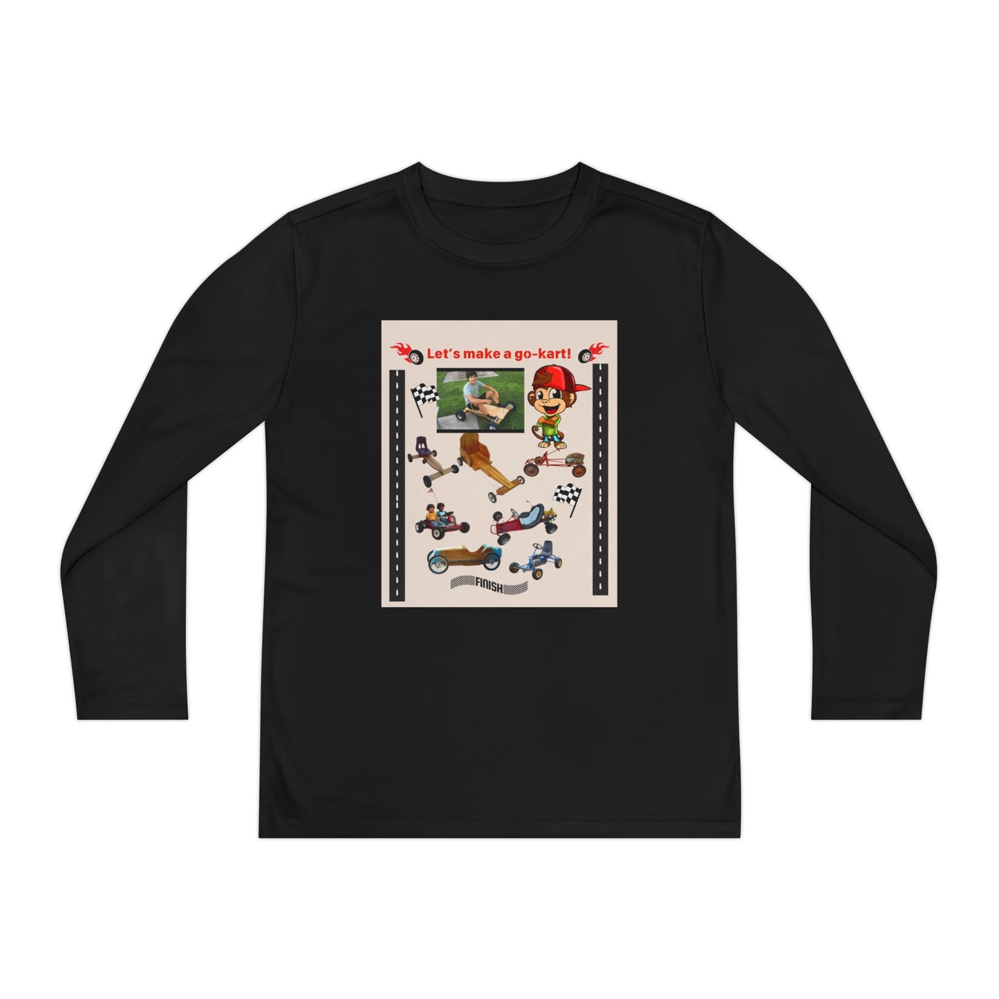 Youth Go-Kart Adventure Youth Long Sleeve Tee