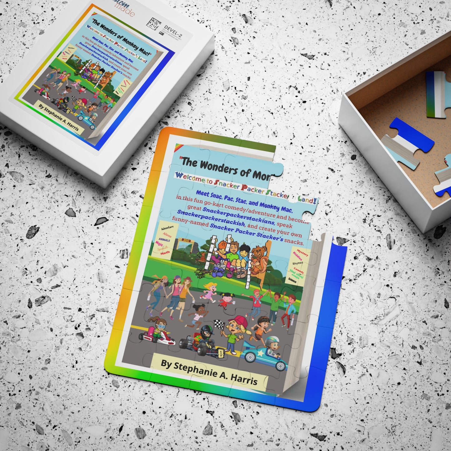 Kids' 30-Piece Puzzle: The Wonders of Monkey Mac Adventure