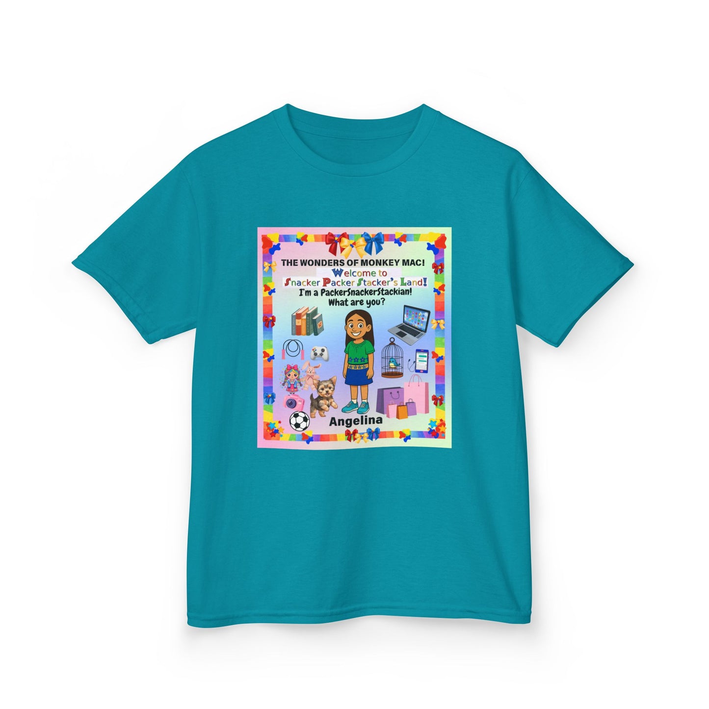 Youth Long Sleeve Tee — Personalized 'Angelina' Birthday/School Celebration Design