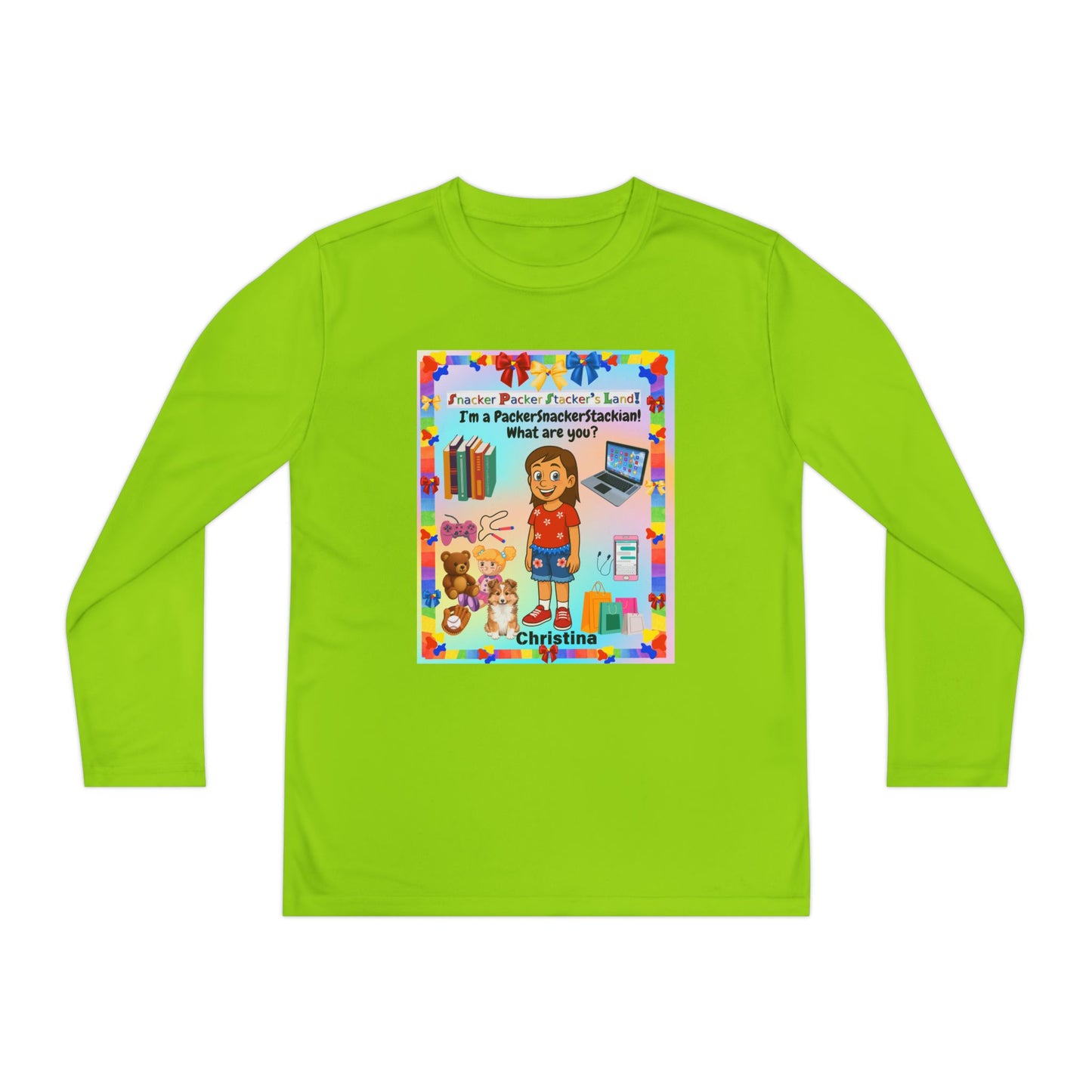 Youth Long Sleeve Tee — I’m a" PackerSnackerStackian!"  What are you?