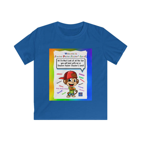 Kid's T-Shirt- Hi, I'm Monkey Mac, you'll have so much fun with me!