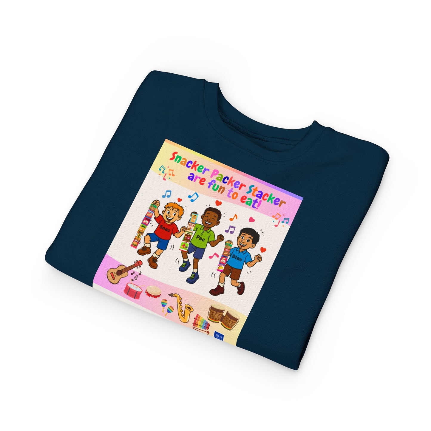 Toddler Fun Sweatshirt with Snack Packer Design