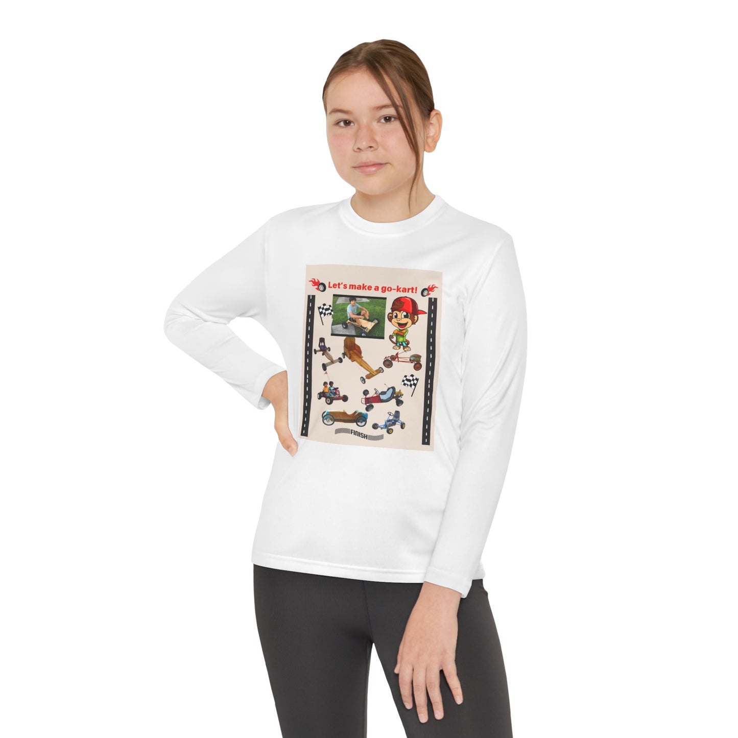Youth Go-Kart Adventure Youth Long Sleeve Tee