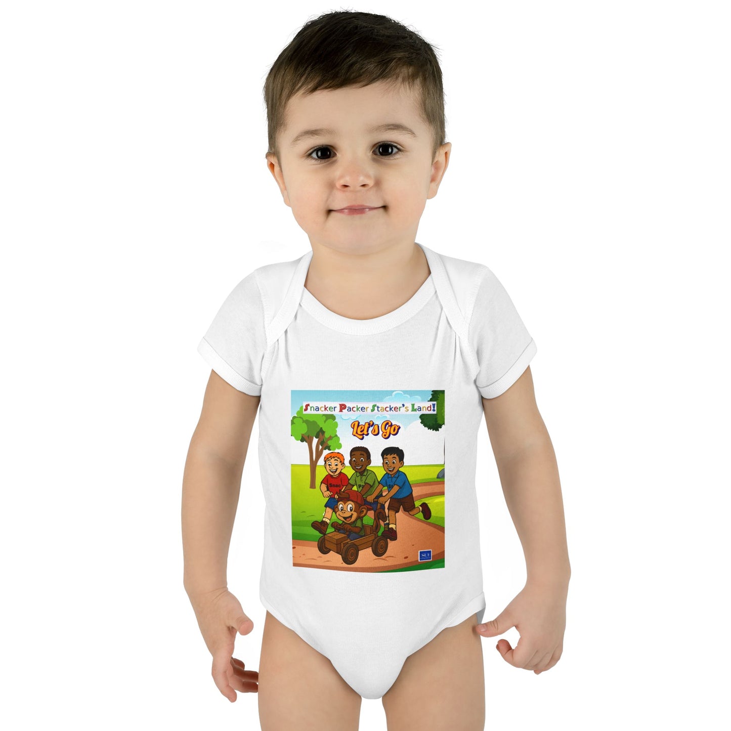 Cute Cartoon Adventure Infant Bodysuit – Perfect for Playtime