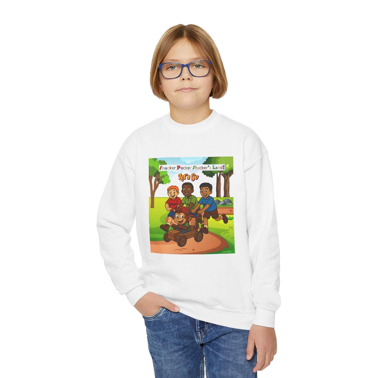 Youth Crewneck Sweatshirt - Fun Outdoor Adventure Design, Perfect Gift for Kids, Birthday Gift, Cozy Wardrobe Essential, Perfect for [...]