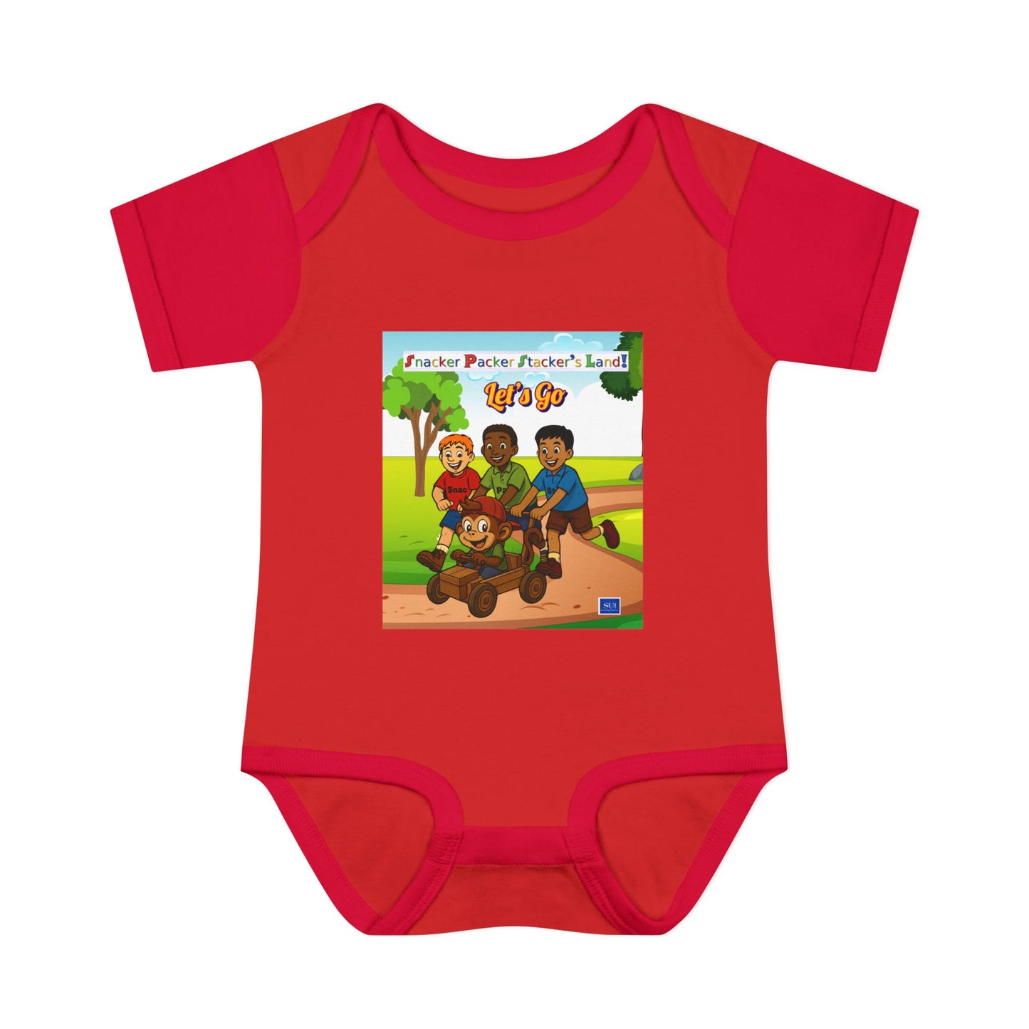Cute Cartoon Adventure Infant Bodysuit – Perfect for Playtime