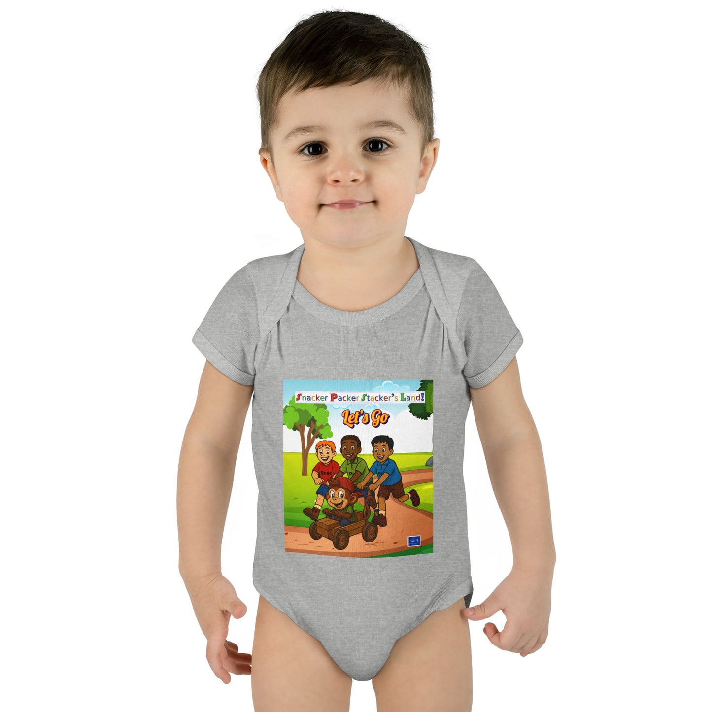 Cute Cartoon Adventure Infant Bodysuit – Perfect for Playtime