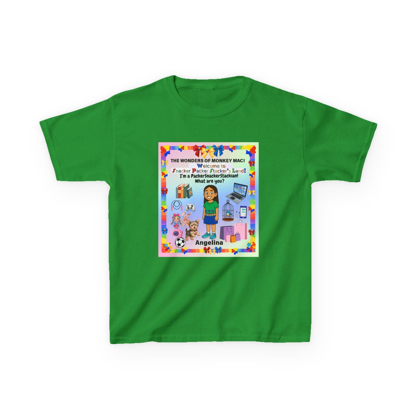 Youth Tee — Personalized "I'm a Packer/Sacker/Stackin' What are you?" Cartoon Kid Shirt
