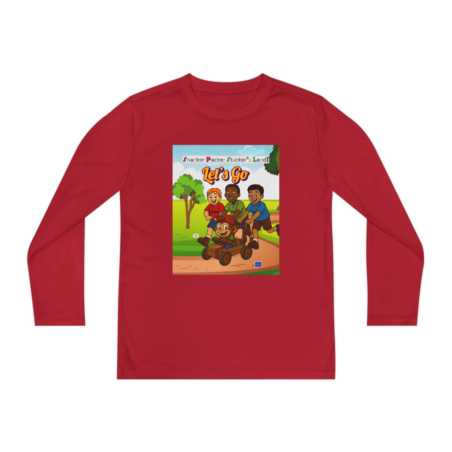 Youth Long Sleeve Graphic Tee - Let's Go Adventure Shirt