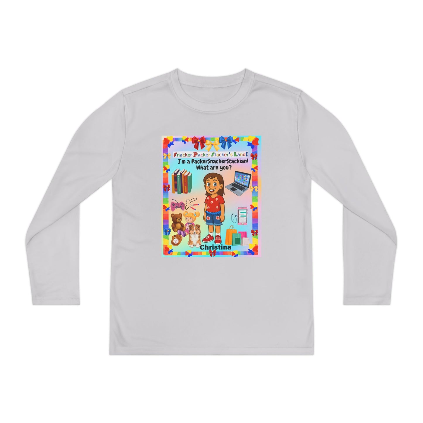 Youth Long Sleeve Tee — I’m a" PackerSnackerStackian!"  What are you?