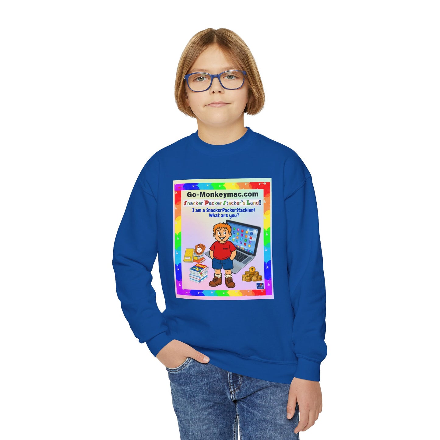 Youth Crewneck Sweatshirt - Inspirational Design for Kids