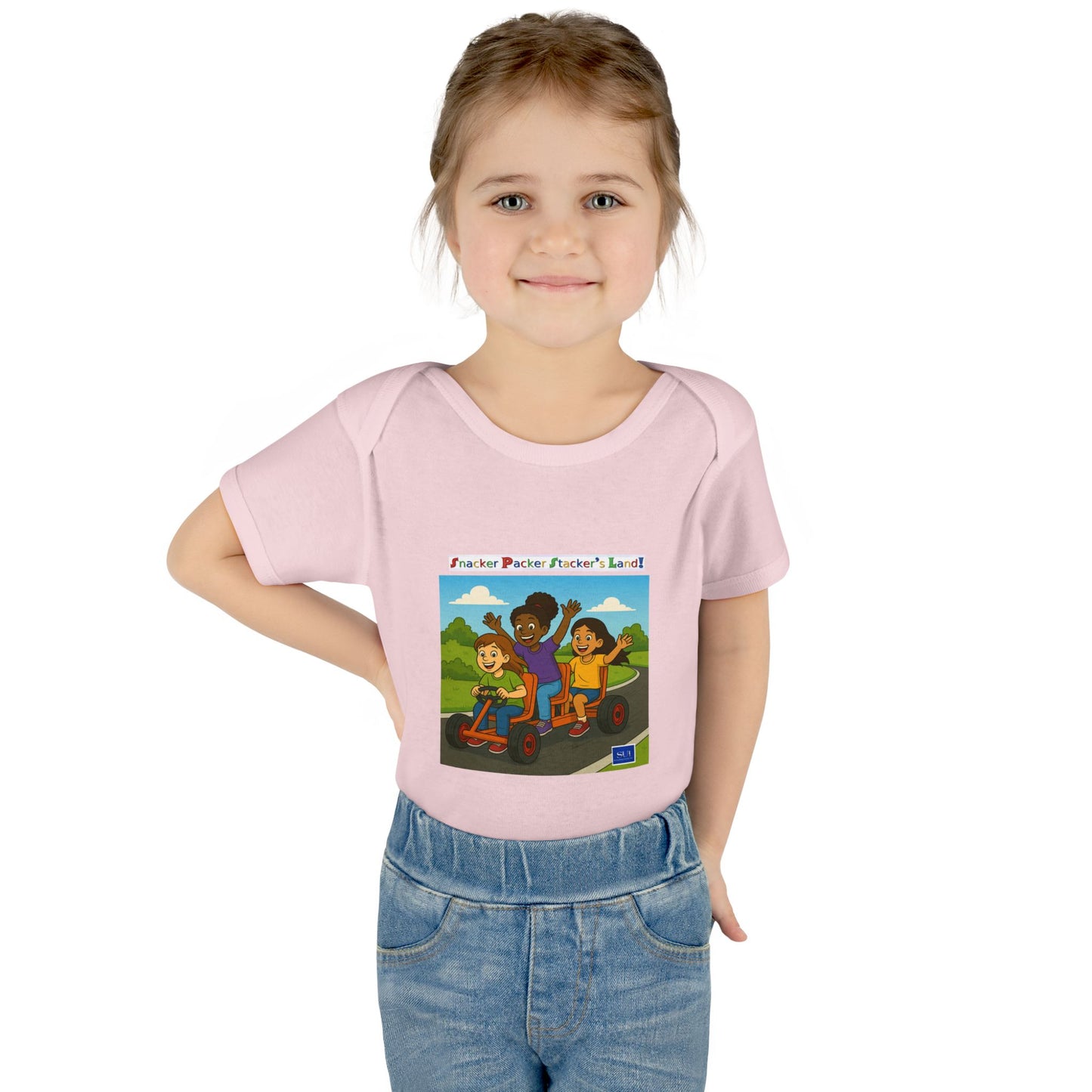 Playful Infant Bodysuit with Fun Cartoon Design