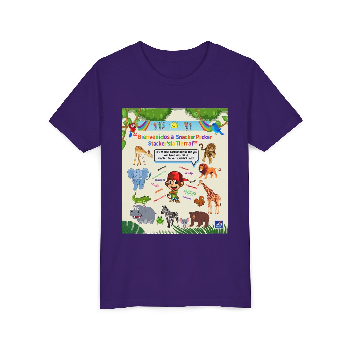 Youth Tee - (Spanish) —Safari de animales,  Zoologico