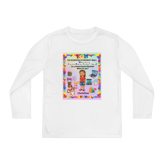 Youth Long Sleeve Tee — "I'm a Pantherchaser" Colorful Kids Reading & School Shirt