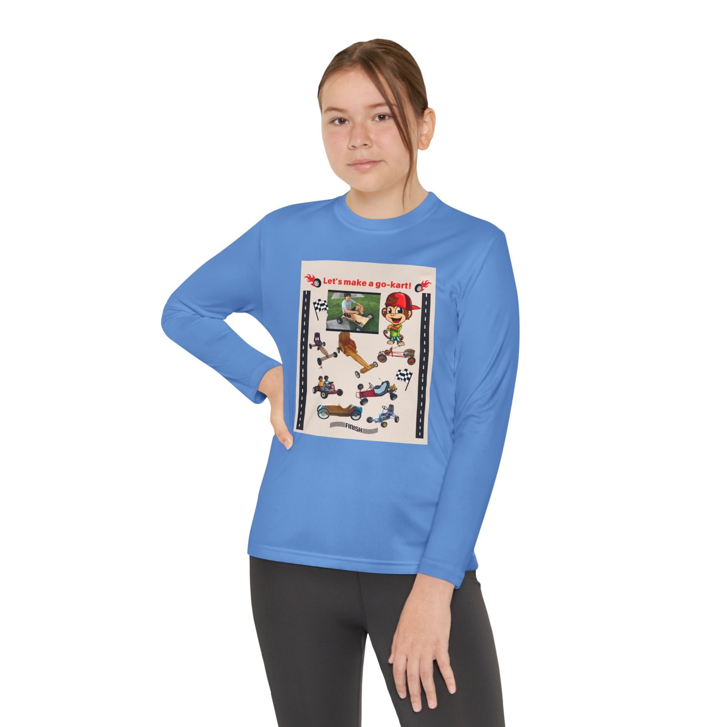 Youth Go-Kart Adventure Youth Long Sleeve Tee