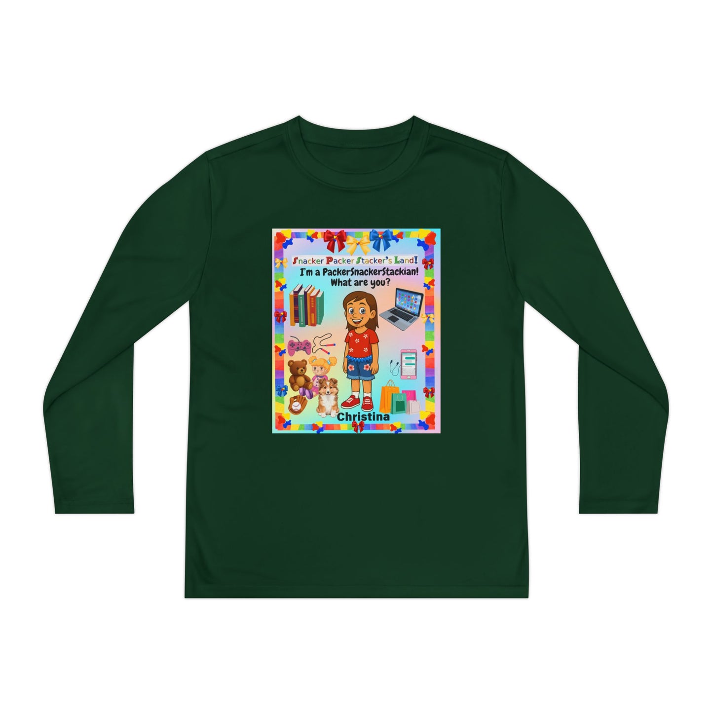 Youth Long Sleeve Tee — I’m a" PackerSnackerStackian!"  What are you?