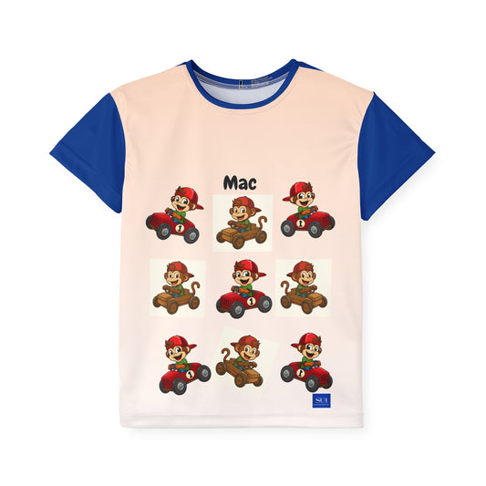 Kids Sports Jersey with Fun Character Design