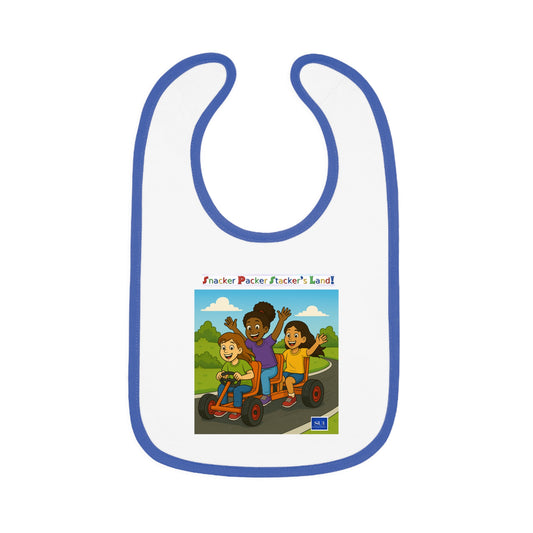 Playful Kids' Jersey Bib - Let's ride our way to a healthy diet.