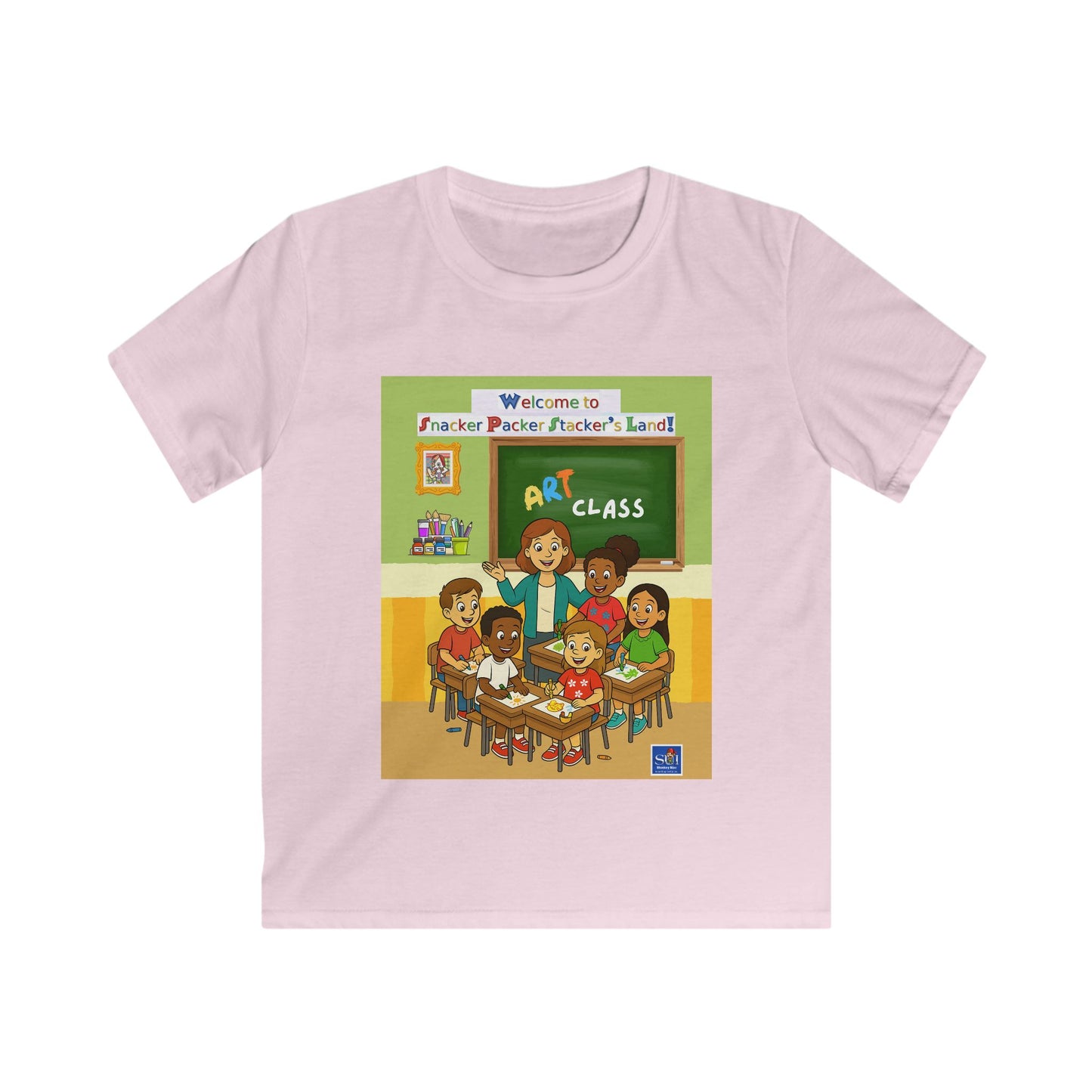 Art Class Kids Softstyle Tee - Fun & Colorful Design for Young Artists
