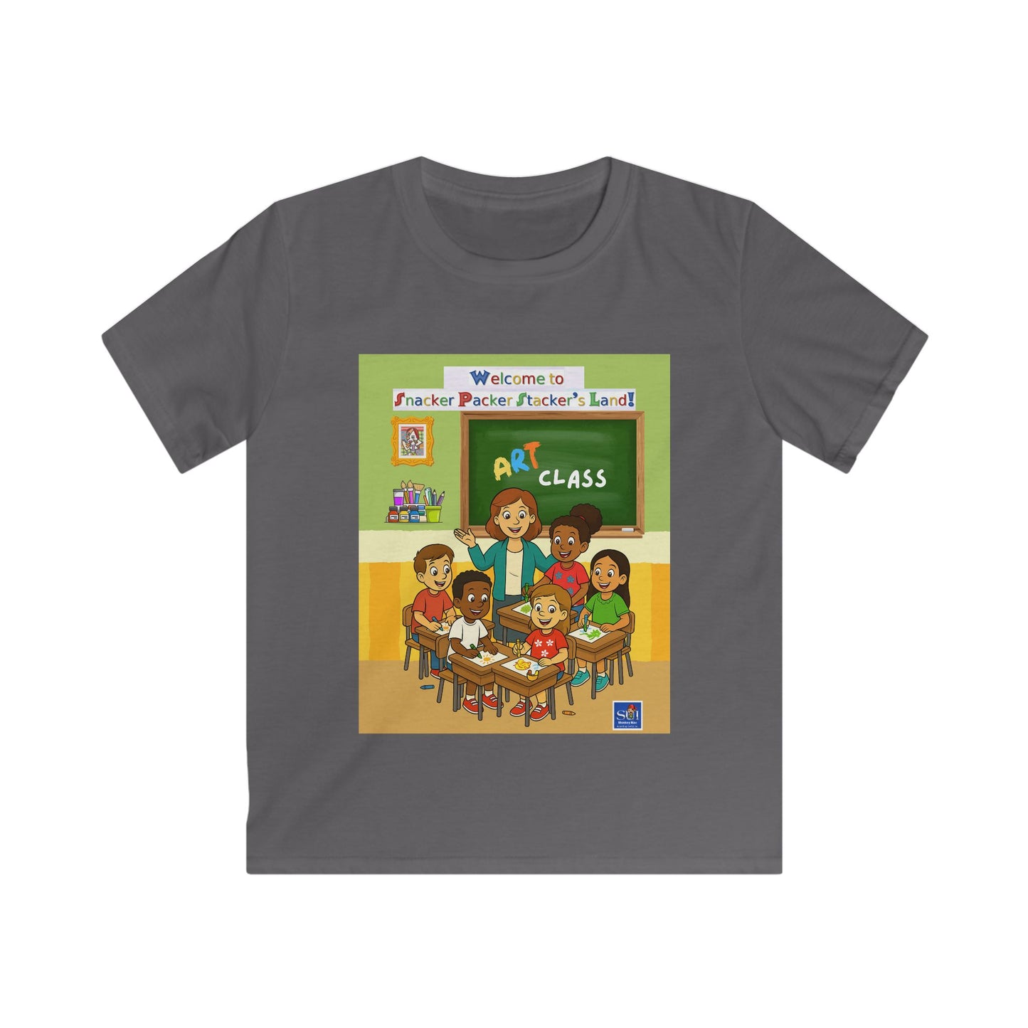 Art Class Kids Softstyle Tee - Fun & Colorful Design for Young Artists