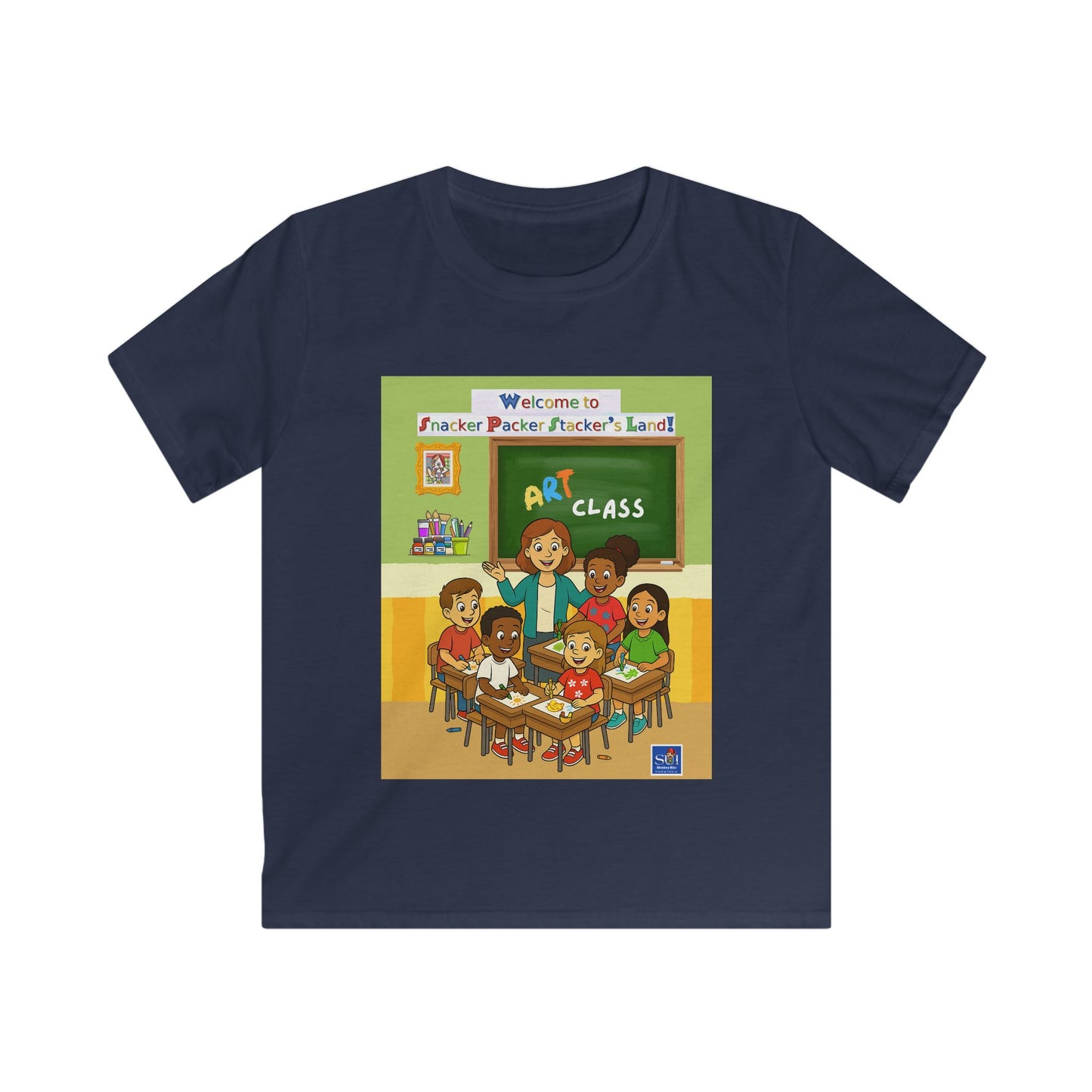 Art Class Kids Softstyle Tee - Fun & Colorful Design for Young Artists
