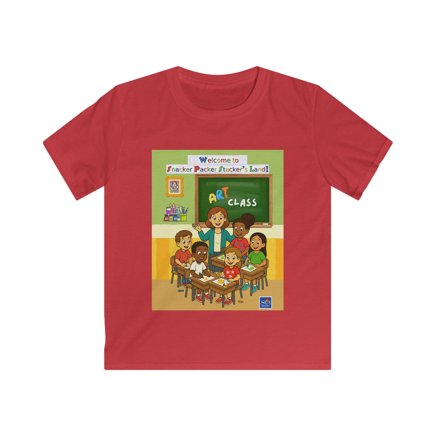 Art Class Kids Softstyle Tee - Fun & Colorful Design for Young Artists